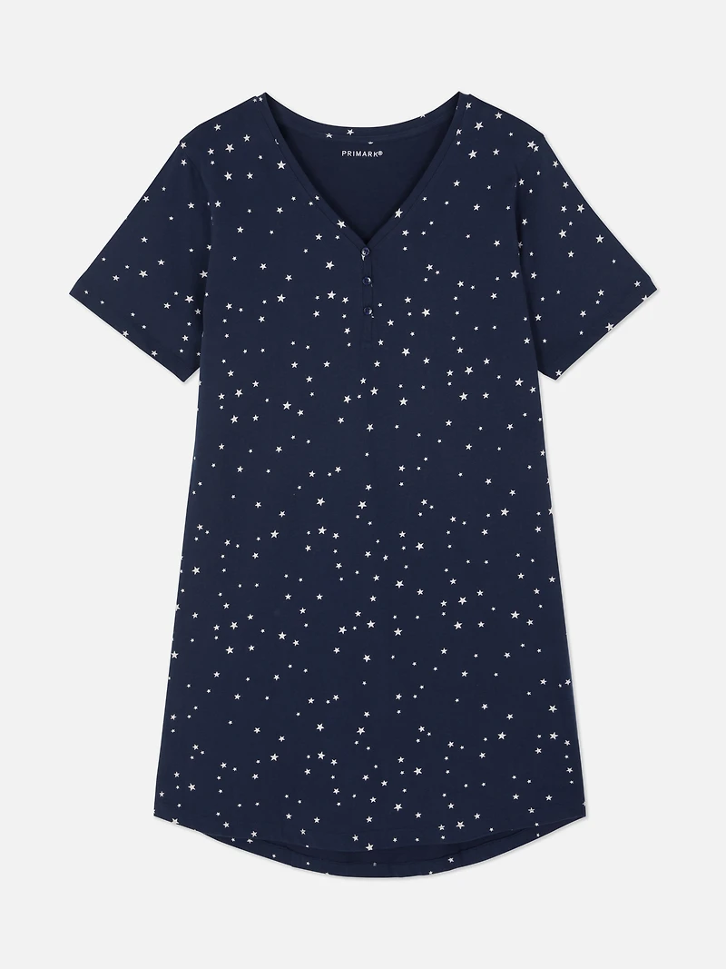 Ditsy Print Night Dress
