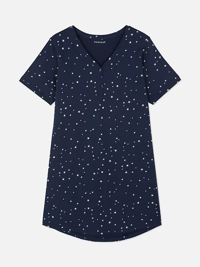 Ditsy Print Night Dress