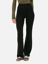 Velvet Plush Flare Leggings