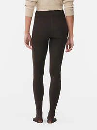 Brown Velvet Plush Tights