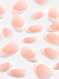 PS... French Tip Almond Gloss False Nails