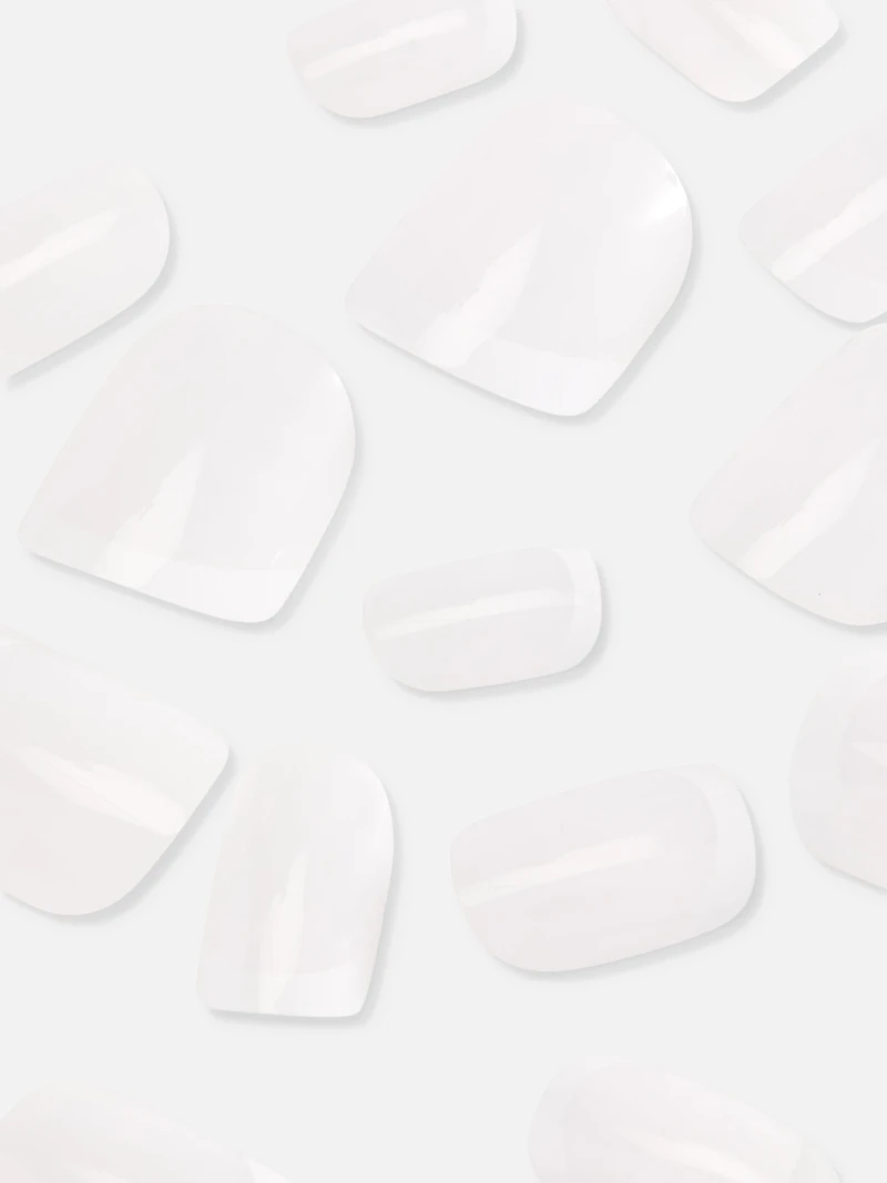 PS... French Tip Square Gloss False Nails