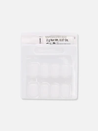 PS... French Tip Square Gloss False Nails