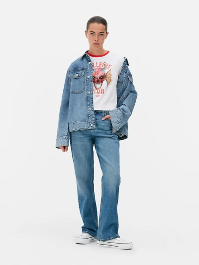 Stranger Things Hellfire Club Ringer T-Shirt