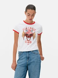 Stranger Things Hellfire Club Ringer T-Shirt