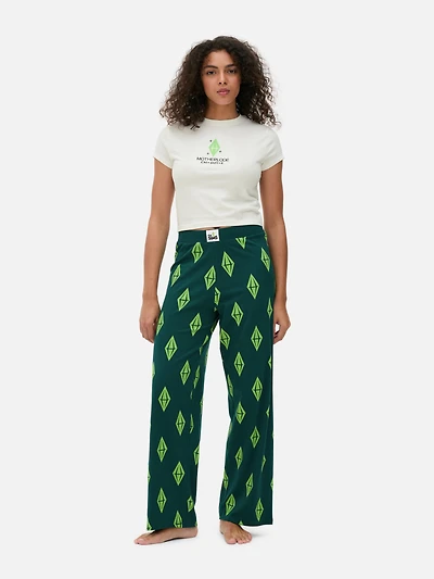 The Sims Wide-Leg Pajama Bottoms