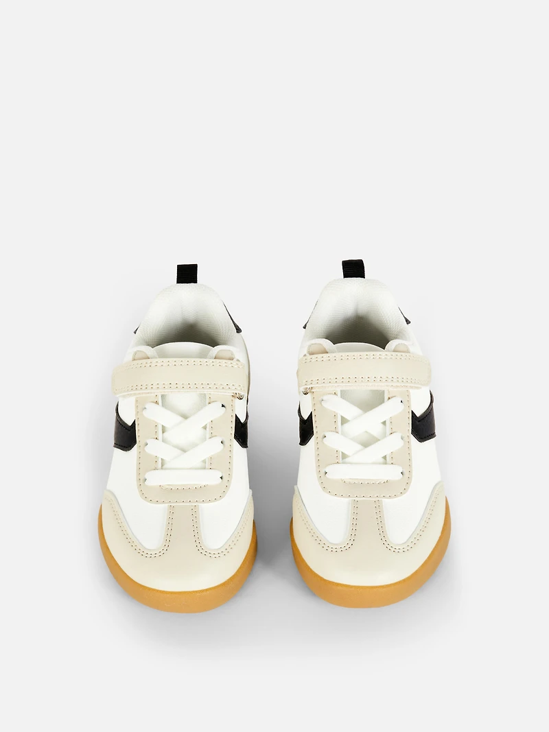 Boys White Natural Gum Sole Low-Tops