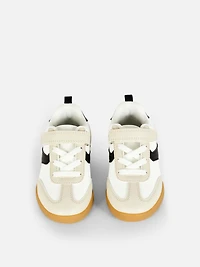 Boys White Natural Gum Sole Low-Tops