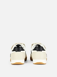 Boys White Natural Gum Sole Low-Tops