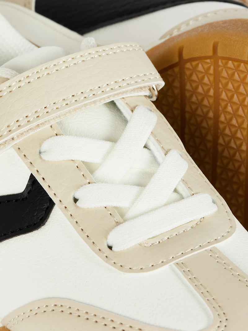 Boys White Natural Gum Sole Low-Tops