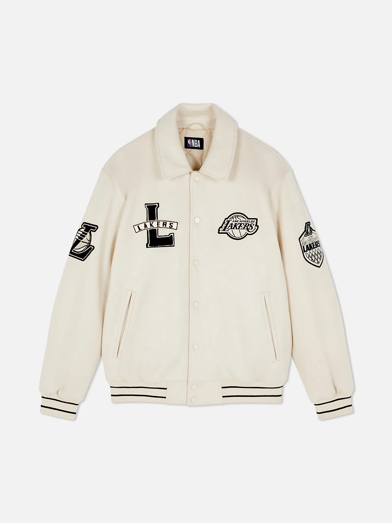 NBA Los Angeles Lakers Collared Varsity Jacket