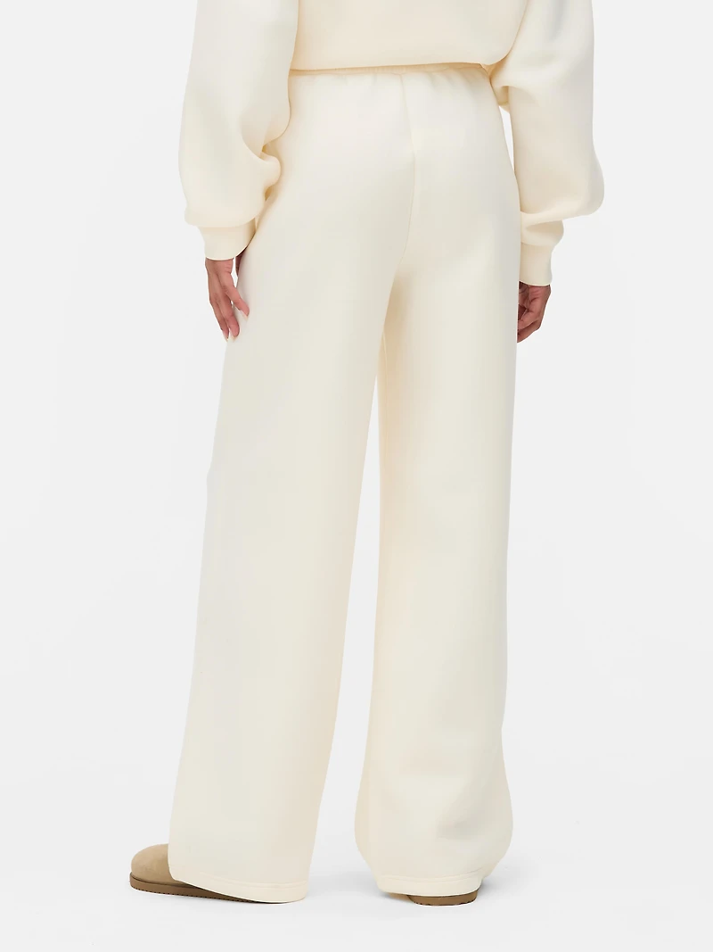 The Edit Scuba Wide Leg Sweatpants