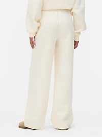 The Edit Scuba Wide Leg Sweatpants