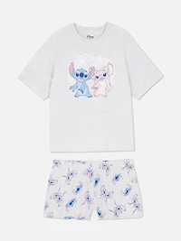Disney's Stitch Graphic Shorty Pajamas