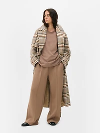 Women's Mocha The Edit Relaxed Wide Leg Sweatpants