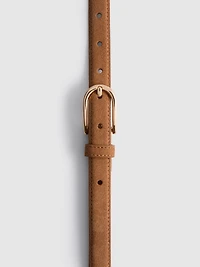 The Edit Suede Skinny Belt
