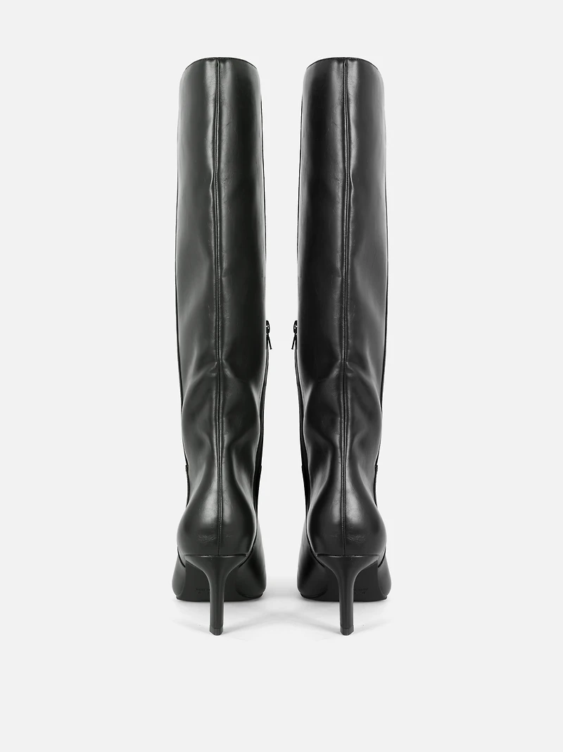 Paula Echevarría Knee High Heeled Boots