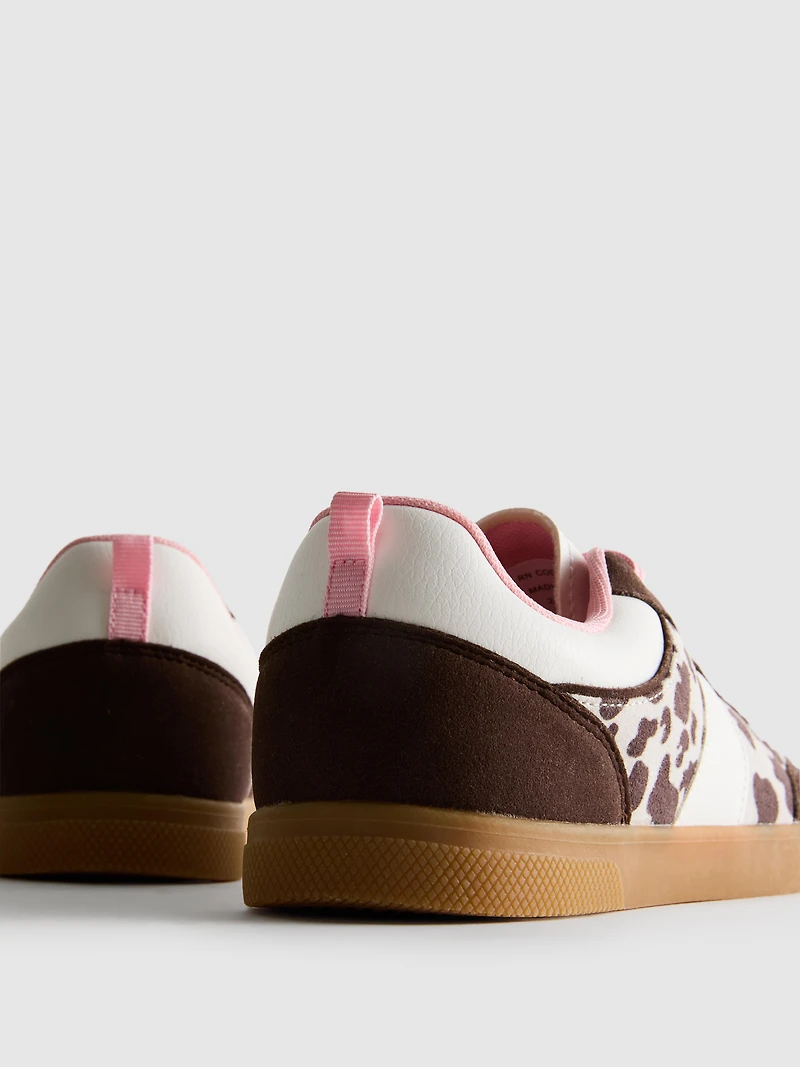 Animal-Print Gum-Sole Sneakers