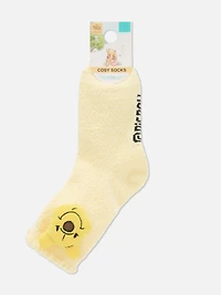 1pk Disney’s Winnie The Pooh Cozy Slipper Socks