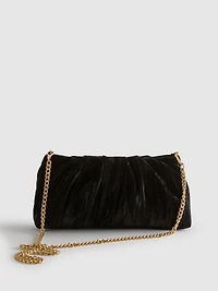 Velvet Chain Clutch