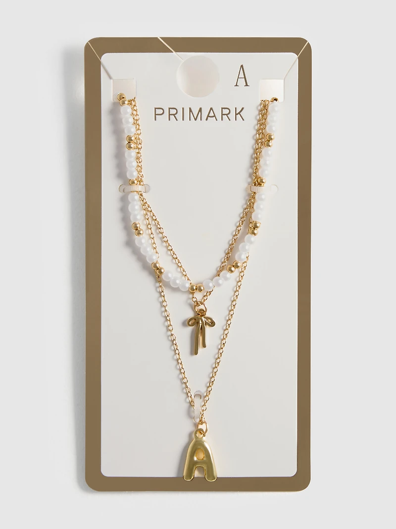 Layered Initial Necklace