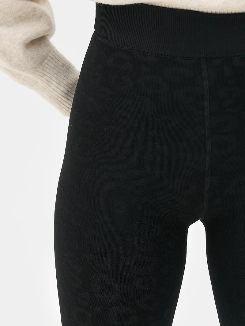 Embossed Velvet Plush Leggings