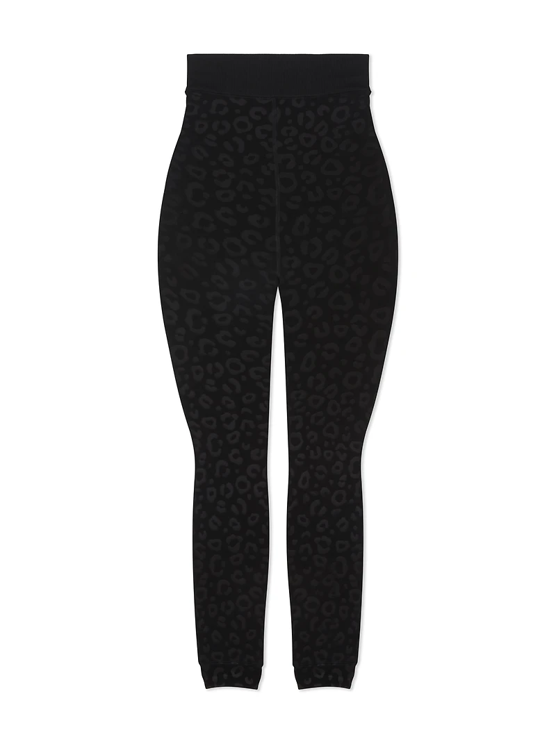 Embossed Velvet Plush Leggings