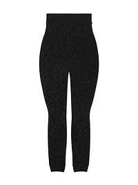 Embossed Velvet Plush Leggings