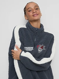 Stranger Things Fleece Pajama Top