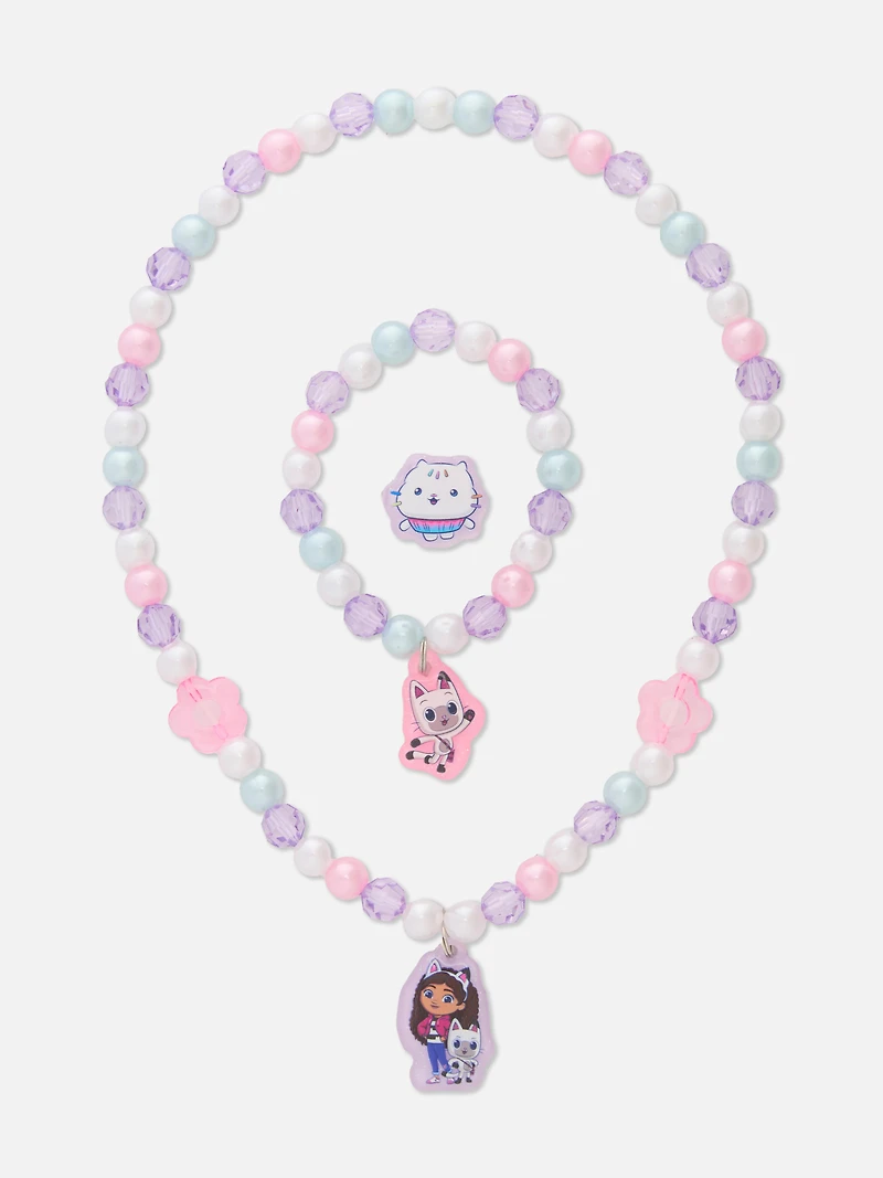 3-Piece Gabby’s Dollhouse Beaded Jewellery Set