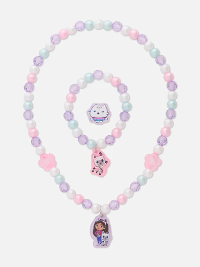 3-Piece Gabby’s Dollhouse Beaded Jewellery Set