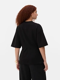 Cotton Rich Cinched Waist Top