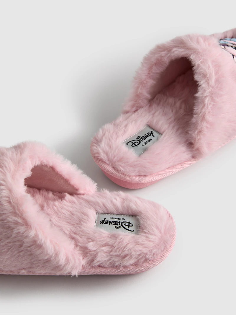 Disney’s Stitch Fluffy Mule Slippers in Gift Bag