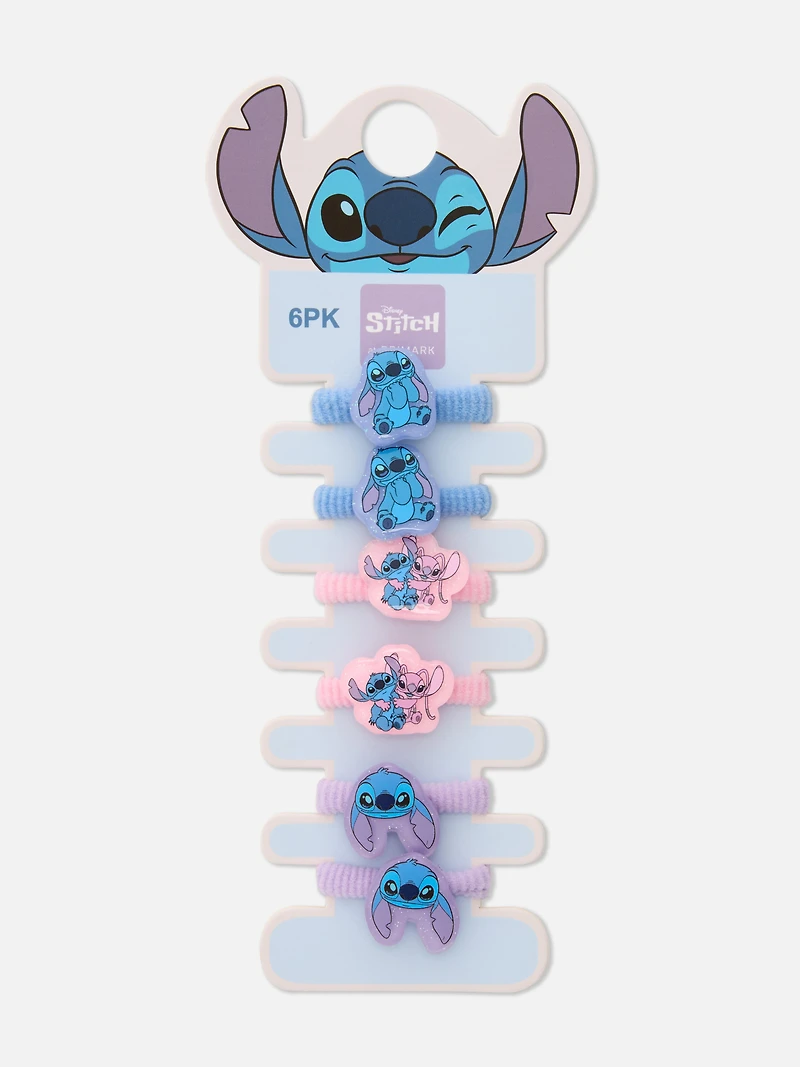 6pk Disney’s Stitch Charm Hair Ties