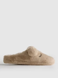 Teddy Bear Mule Slippers