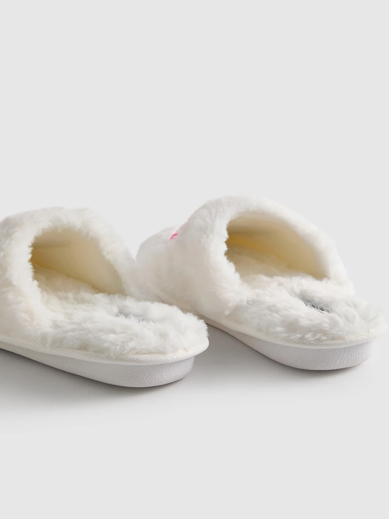Hello Kitty Fluffy Mule Slippers in Gift Bag
