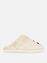 Cozy Bear Mule Slippers