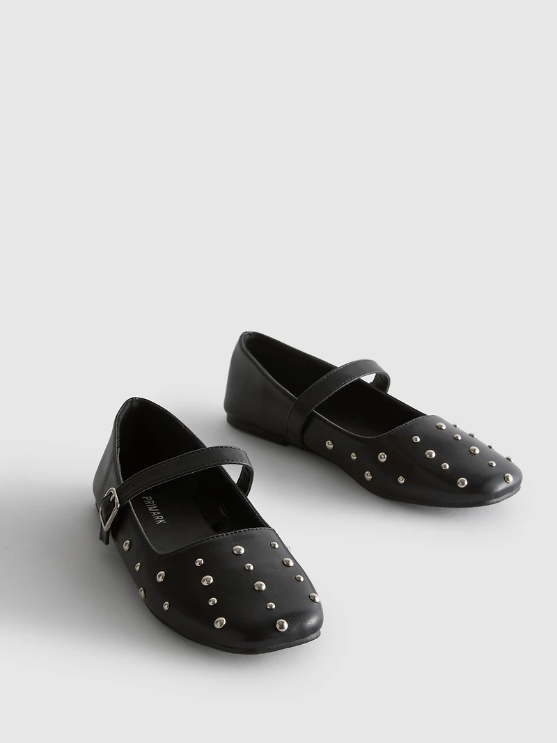 Studded Ballet Pumps