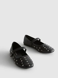 Studded Ballet Pumps
