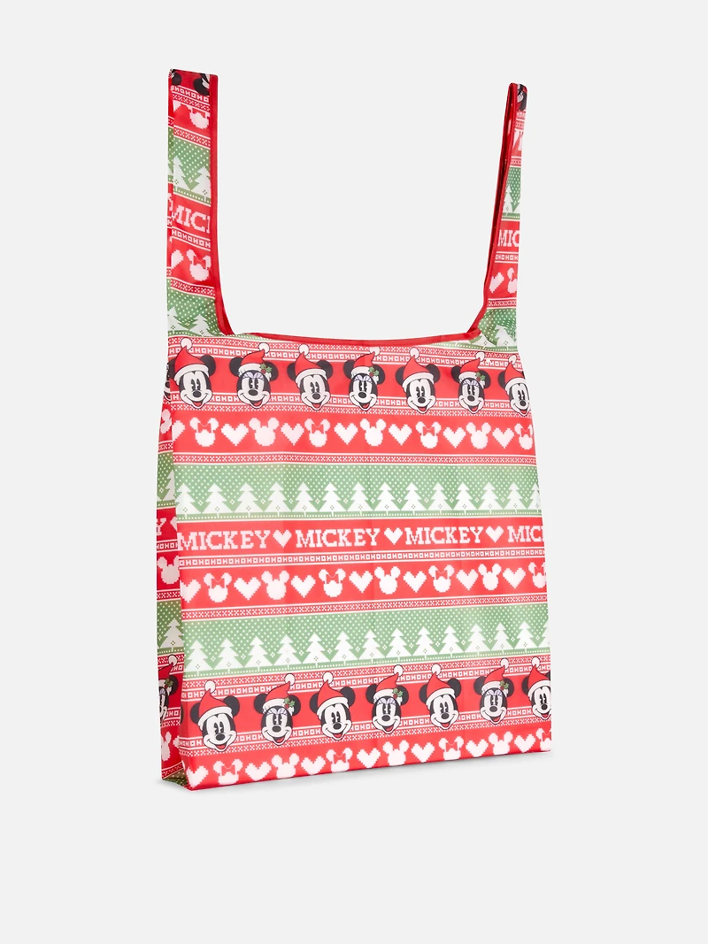 Disney’s Mickey Mouse and Friends Christmas Foldaway Shopper Bag