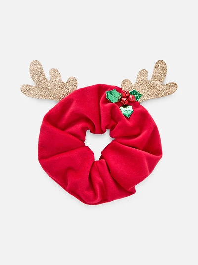 Christmas Reindeer Hair Scrunchie