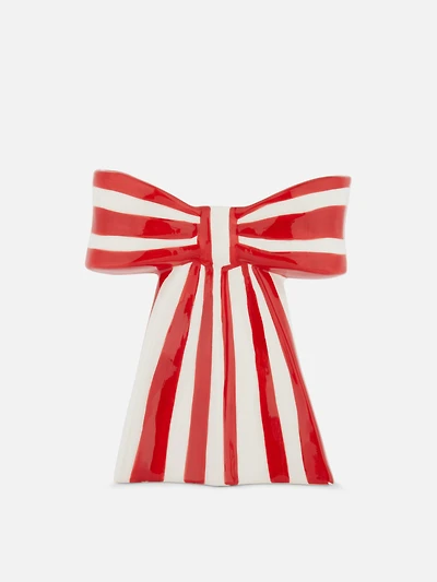 Christmas Bow Shaped Vase