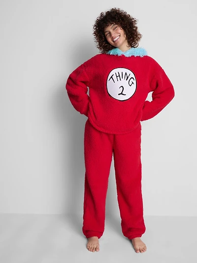 The Cat in The Hat Thing 2 Plush Pajamas