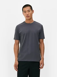 Men's Gray Slim Fit T-Shirt