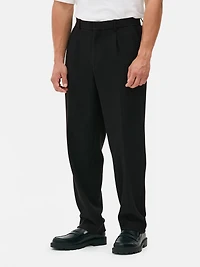 Slim Fit Plisse Pants