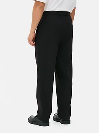 Slim Fit Plisse Pants