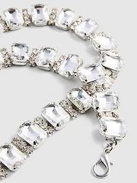 Embellished Rhinestone Chain Belt