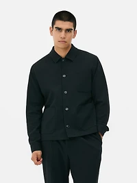 Button-Up Jersey Shacket