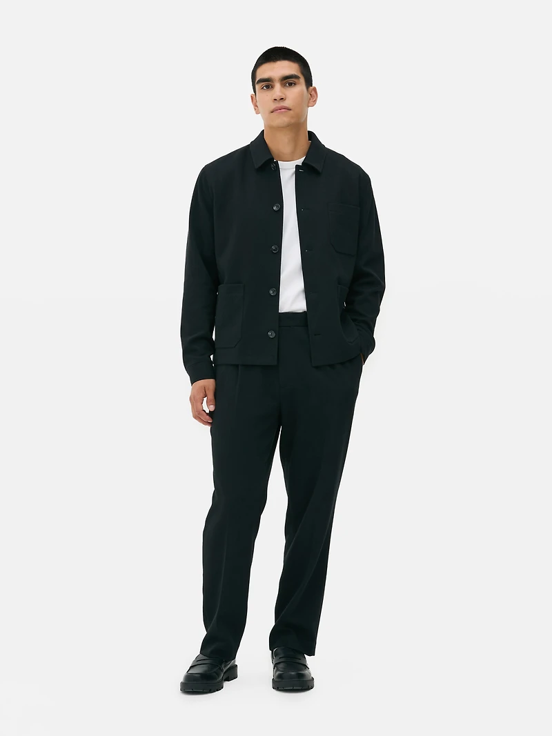 Button-Up Jersey Shacket