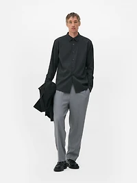 Long-Sleeve Pinstripe Shirt